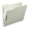 Smead Recycled Pressboard Fastener Folders, Letter Size, Gray-Green, PK25 15004